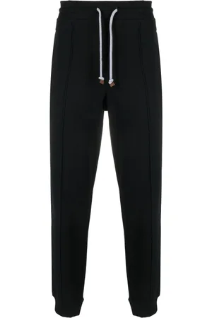 Brunello Cucinelli Drawstring-waistband cotton track pants
