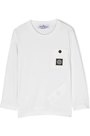 Stone Island Logo-patch cotton T-shirt