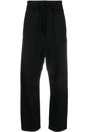 THOM KROM Drawstring-waistband cotton trousers