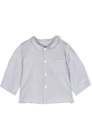 BONPOINT Striped long-sleeve shirt