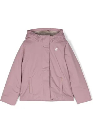 K-Way Logo-patch hooded jacket