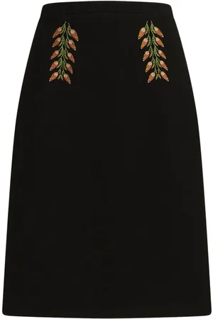 Etro Floral-embroidery pencil skirt