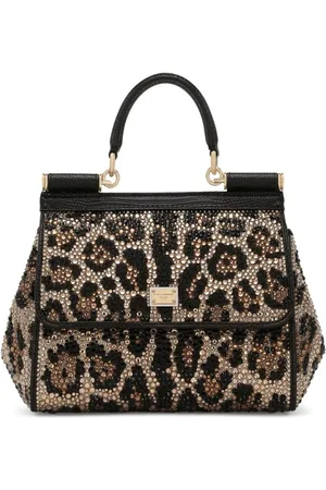 Dolce & Gabbana Small Sicily crystal-embellished tote bag