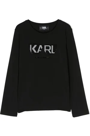 Karl Lagerfeld Stud-embellishment stretch-cotton T-shirt