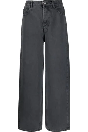 ROTATE Logo-embellished wide-leg jeans