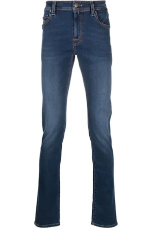 sartoria tramarossa Logo-patch low-rise jeans