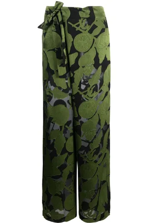 HENRIK VIBSKOV Graphic-print wrap trousers