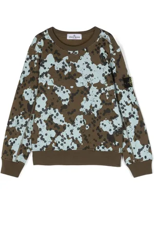 Stone Island Abstract-print cotton sweatshirt