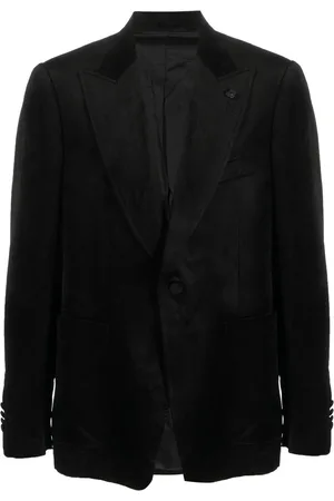 LARDINI Peak-lapels single-breasted blazer