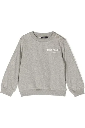 Balmain Logo-print jersey cotton sweatshirt