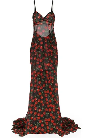 Dolce & Gabbana Cherry-print maxi dress