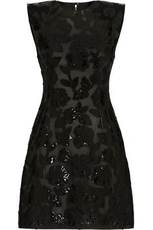 Dolce & Gabbana Flocked sequin-embellished minidress