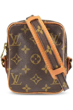 Pre-owned Louis Vuitton 1985 Monogram Mini Saint Cloud Shoulder Bag In  Brown