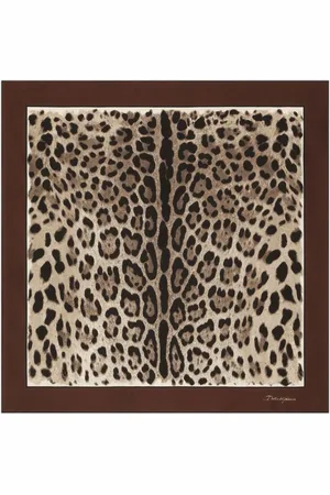 Dolce & Gabbana Leopard-print silk scarf