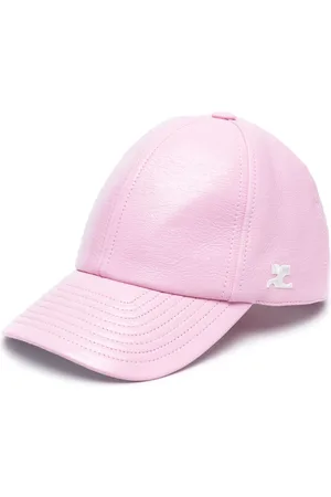 Courrèges Logo-embroidered grained-texture cap
