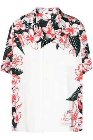 VALENTINO GARAVANI Hula Girl print bowling shirt