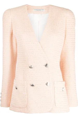 Alessandra Rich Sequin-embellished tweed blazer