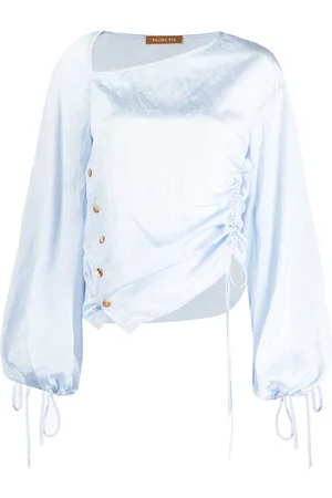 REJINA PYO Gathered-detail long-sleeve top