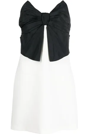 RED Valentino Bow-embellished strapless minidress
