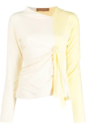 REJINA PYO Gathered-detail long-sleeve top