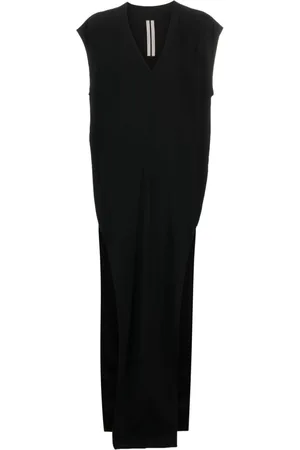 Rick Owens V-neck floor-length dress