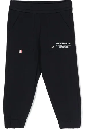Moncler Slogan-print jersey track pants