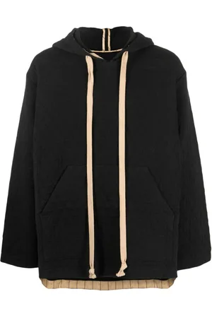 UMA WANG Quilted drawstring hoodie