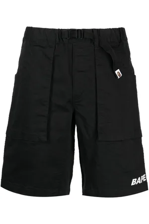 A Bathing Ape Climbing logo-embroidered shorts