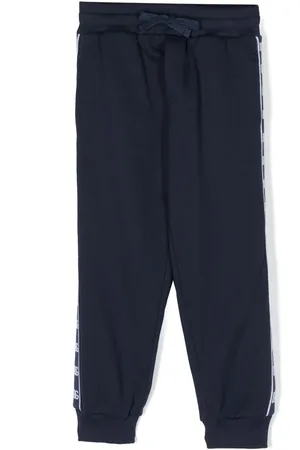Dolce & Gabbana Logo-tape cotton track pants