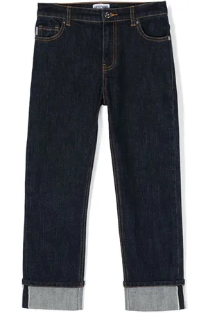 Moschino Teddy Bear-motif straight-leg jeans