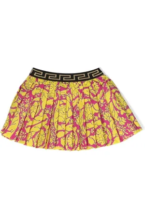 VERSACE Barocco-print pleated skirt