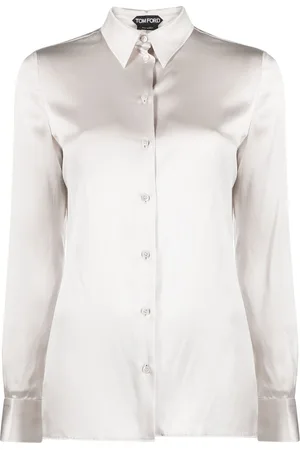 Tom Ford Long-sleeved silk-satin shirt