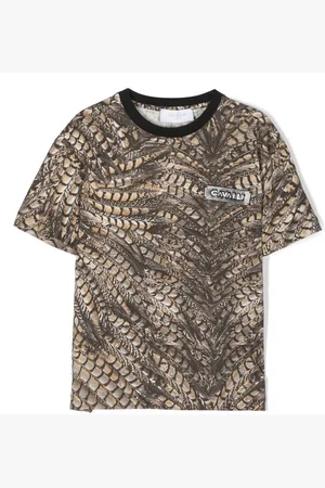 Roberto Cavalli Animal-print cotton T-shirt