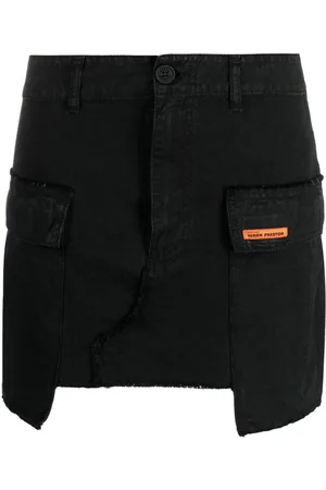 Heron Preston Rebuilt denim cargo skirt