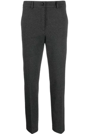 SEVENTY BY SERGIO TEGON Monogram-pattern tapered-leg trousers