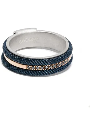 BARAKA 18kt rose gold and sterling silver diamond ring