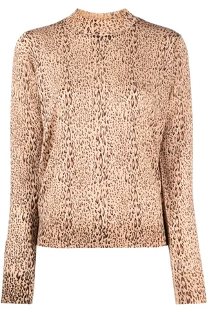 Twin-Set Leopard-print fine-knit jumper