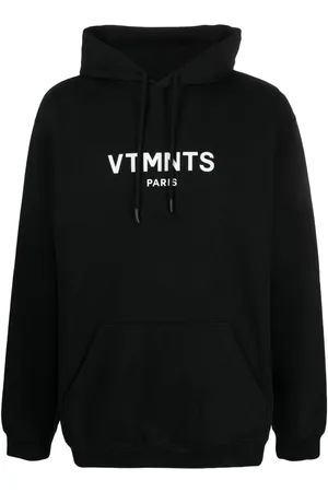 VTMNTS Logo-print drawstring hoodie