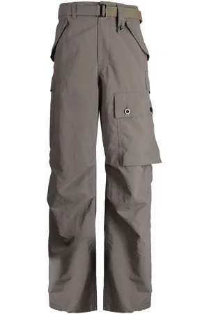 SACAI Straight-leg taffeta cargo trousers
