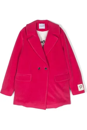 Pinko Graphic-print double-breasted coat