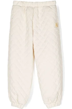 Elisabetta Franchi Logo-plaque quilted track pants
