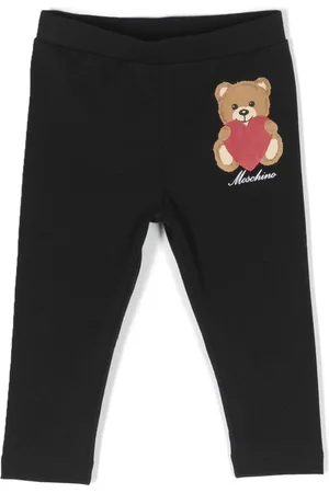 Moschino Teddy Bear-print cotton leggings