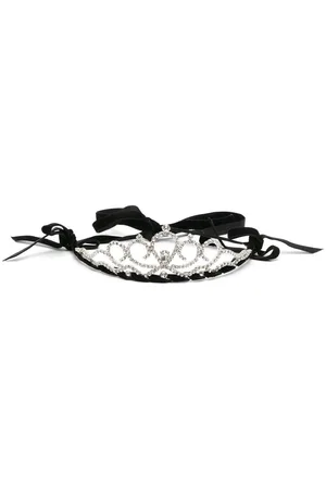 MONNALISA Rhinestone-embellished tiara headband