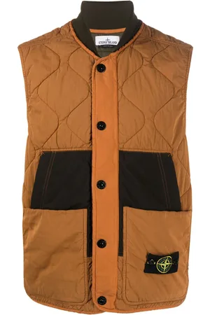 Stone Island Compass-patch quilted gilet