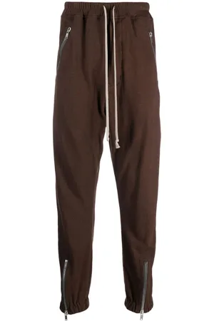 Rick Owens Drop-crotch drawstring tapered trousers
