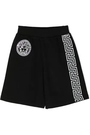 VERSACE Medusa Head-motif Greca-detail shorts