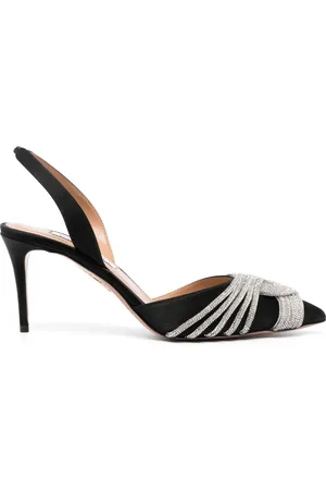 Aquazzura Gatsby 75mm slingback pumps