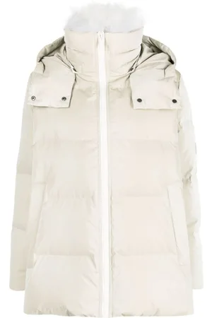 YVES SALOMON Hooded quilted down jacket