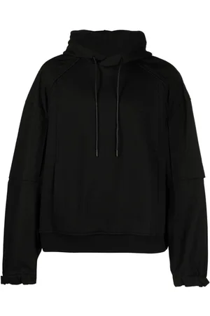 JUUN.J Logo-embroidered cotton hoodie