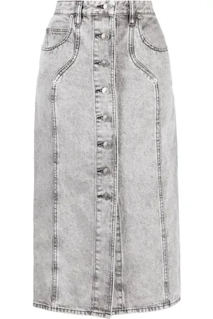 Marant Etoile Vandy buttoned midi skirt